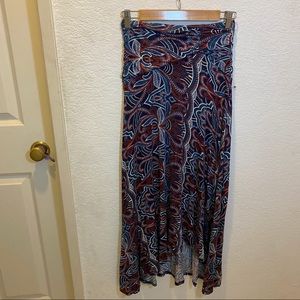 Anthropologie | Patterned Strapless Maxi Dress